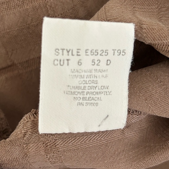 Democracy Sleeveless Brown Top Textured Tencel Size P Runs Large Loose Fit - Picture 10 of 10